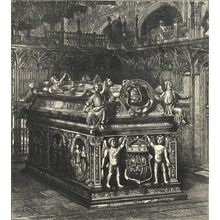 TOMB OF HENRY VII., IN WESTMINSTER ABBEY 1872 Henry William Brewer ENGRAVING