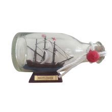 Pack Of 2] Mayflower Model Ship in a Glass Bottle 5""