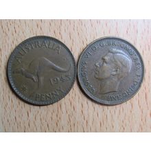 Australia 1943 1d Penny Coin