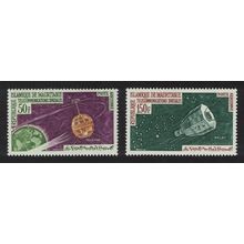Mauritania Space Telecommunications 2v 1963 MNH SG#178+180 MI#217-218 Sc#C23-C24