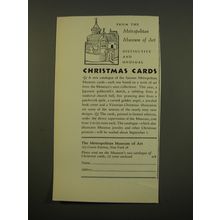 1961 Metropolitan Museum of Art Advertisement