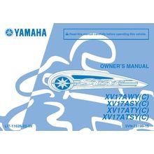YAMAHA XV17AWY(C) XV17ASY(C) XV17ATC(C) XV17ATSY(C) OWNERS MANUAL MOTORCYCLE ENG