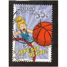 AUS 2009 55c 'LETS GET ACTIVE' FINE USED (EBID29-088)