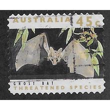 AUS 1992 45c (S/A) 'GHOST BAT' (PHOS BANDS)(LITHO) FINE USED (EBID60-044)