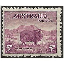 Australia 1938 SG171 5d Purple Brown Mounted Mint . ..