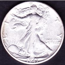 1947 D USA 50 Cents Silver Coin Liberty Walking