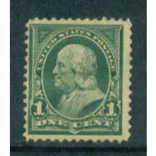 279 1c Benjamin Franklin Just Clears MHR M04366