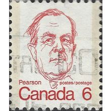 CANADA, Lester Bowles Pearson, red 1973, 6c, #3