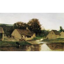 the-hamlet-of-optevoz-in-the-morning Poster Canvas Movie Film Print A0 A1 A2 A3
