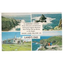 LAND'S END ..vintage postcard unused MULTIVIEW =