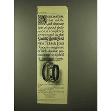 1908 Bausch & Lomb Zeiss Tessar Series IIB Lens Ad - A Stigmatism