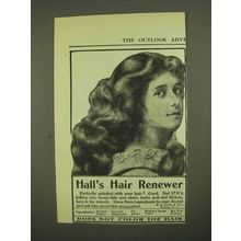1909 Hall's Hair Renewer Ad