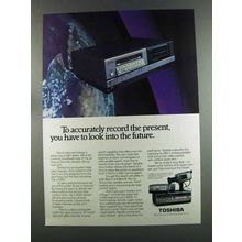 1982 Toshiba V-9500 VCR Ad - Record the Present
