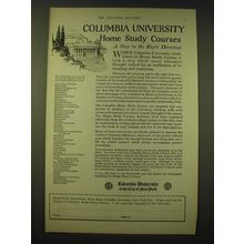 1924 Columbia University Ad - Home Study Courses A step in the right direction