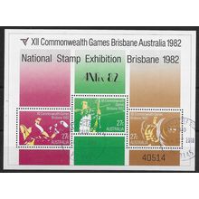 AUS 1982 'COMMONWEALTH GAMES' M/S (ANPEX'82) FINE USED (EBID59-076XLa)