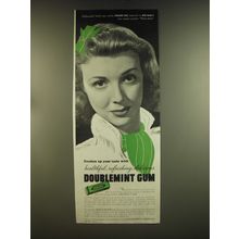 1939 Wrigley's Doublemint Gum Advertisement - Virginia Vale