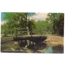 BOLDERFORD BRIDGE, NEW FOREST used vintage postcard by J. Salmon 1969 pm =