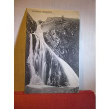 LLANBERIS WATERFALL, WALES unused vintage postcard Symon's 'Gems of Wales' =