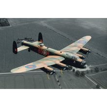 James Flowers 50 WW2 Squadron Lancaster War 12x8 Hand Signed Photo