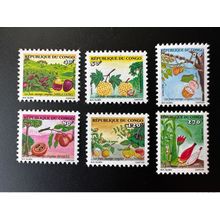 Congo Kongo 2002 Mi. 1747 - 1752 Les Fruits sauvages congolais Früchte