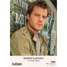 Robert Kazinsky as Sean Slater Eastenders Reverse Hand Signed Cast Card Photo