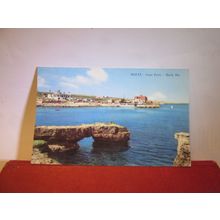 FERRY, MARFA BAY, GOZO, MALTA used postcard 1964 pm =