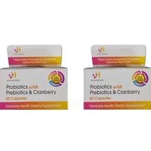 vH Essentials Pro + Prebiotics Cranberry Feminine Tract Health 60ct EACH 2PK