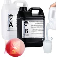 BBDINO Silicone Mold Making Kit 20A - 1 Gallon/10 Lbs/160 Oz, Clear Translucent,
