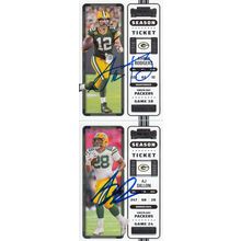 AARON RODGERS & A.J. DILLON AUTOGRAPHED 2022 GREEN BAY PACKERS ALL-PRO BACKFIELD