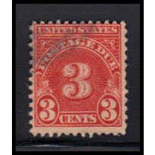 Used J82a 3c Postage Due Average K1434