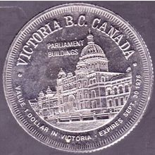 1976 Canada Token $1 Victoria Parliament Buildings