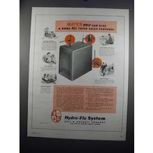 1954 Bell & Gossett Hydro-Flo Forced Hot Water Ad