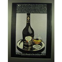 1974 Christian Brothers XO Rare Reserve Brandy Ad