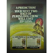 1979 Purina Dog Chow Dog Food Ad - A Prediction!