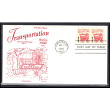 FDC Gamm 2261 16.7c Popcorn Wagan Pair (Cachet-U/A) Box0548