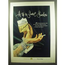 1949 Benson & Hedges Parliament Cigarettes Advertisement - Tip to smart smokers
