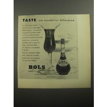 1956 Bols Liqueur Ad - Taste ..the wonderful difference