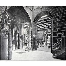ENTRANCE HALL OF SIGNOR BARDINI’S PALACE 1893 Florence PRINT