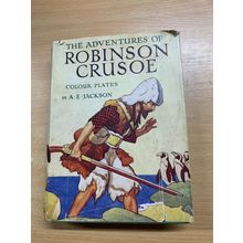 VINTAGE DANIEL DEFOE THE ADVENTURES OF ROBINSON CRUSOE ILLUSTRATED BOOK (P4) AA