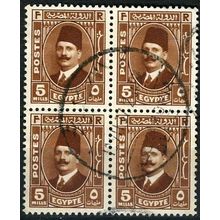 1936/1937 Michel 216 - fine used (o) - blcok of 4