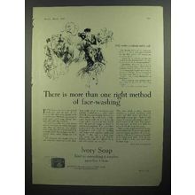 1930 Ivory Soap Ad - Method of Face-Washing