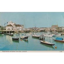 Royal Norfolk & Suffolk Yacht Club Lowestoft 1970s Postcard