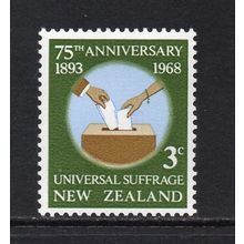 New Zealand - 1968 - 75th Anniv. of Universal Suffrage (sg890) Mint Hinged