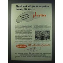 1943 Panelyte Plastic Ad - Work With You On Any Problem