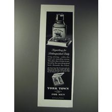 1963 Shulton York Town After Shave and Cologne Ad - for distinguished duty