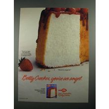 1987 Betty Crocker Angel Food Cake Ad - You're an Angel