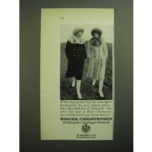 1970 Birger Christensen Fur Coats Ad - When people hear the name Kierkegaard