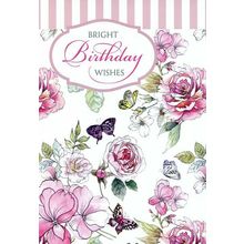 Bright Birthday Wishes - General Birthday Greeting Card - 00938