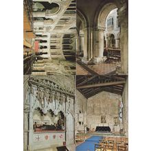 London Priory Church Of St Bartholomew The Great Interior 4x Postcard s