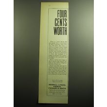 1958 Merrill Lynch Ad - Four cents worth